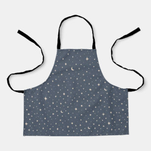 Soft Star Pattern Aesthetic Apron
