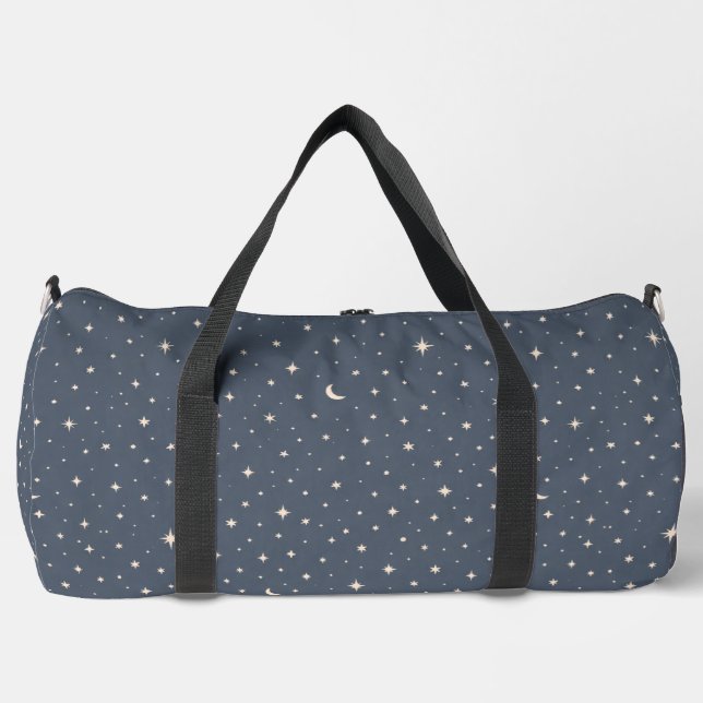 Soft Star Pattern Aesthetic Duffle Bag (Front)