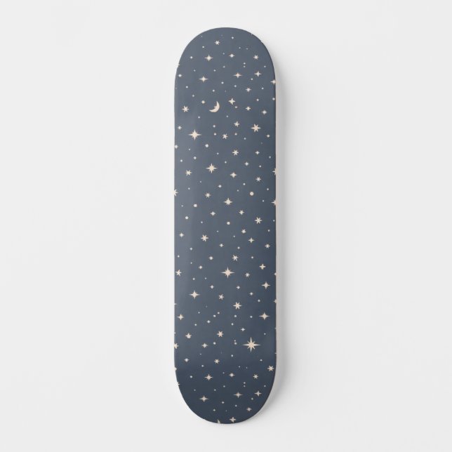 Soft Star Pattern Aesthetic Skateboard (Front)