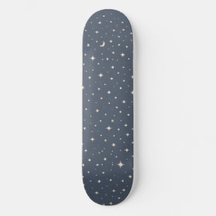 Soft Star Pattern Aesthetic Skateboard