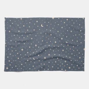Soft Star Pattern Aesthetic Tea Towel
