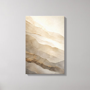 Soft Strata — Aurema (Portrait) Canvas Print