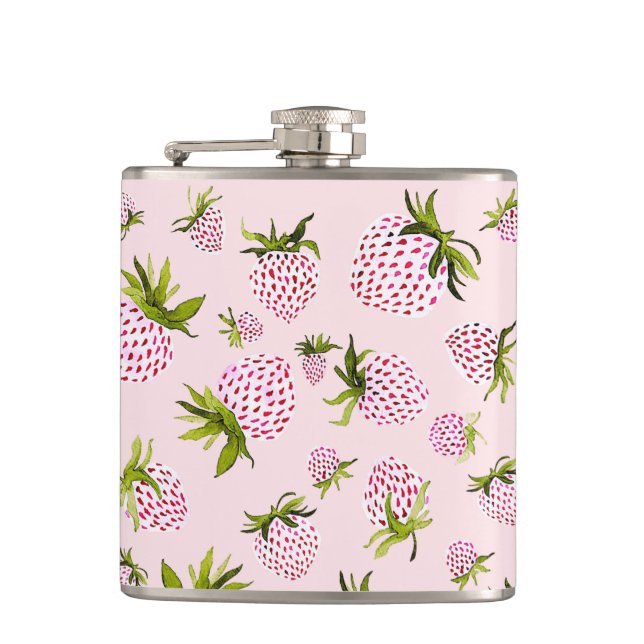 Soft Strawberries - Berry Sweet Hip Flask (Front)
