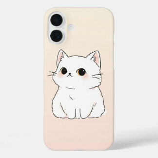 Soft & Stylish Cat Lover’s iPhone 16 Case