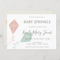 SOFT SUBTLE PINK BLUE KITE  BABY SPRINKLE