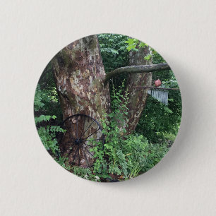 Soft summer rain 6 cm round badge
