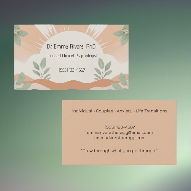   Soft  summer - therapists Business Card (Creator Uploaded)
