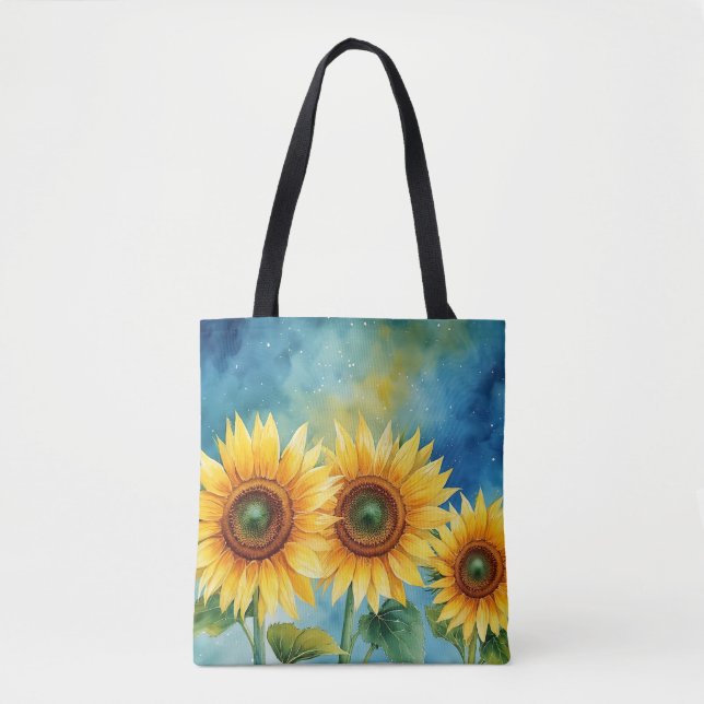 Soft Sunflower Breeze Tote (Front)