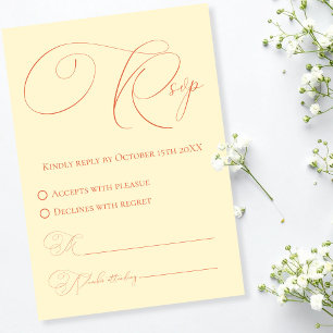 Soft Sunset Hues RSVP Response Card