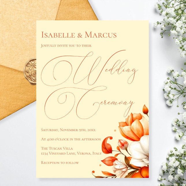 Soft Sunset Hues Wedding Invitation (Soft Sunset Hues Wedding Invitation)