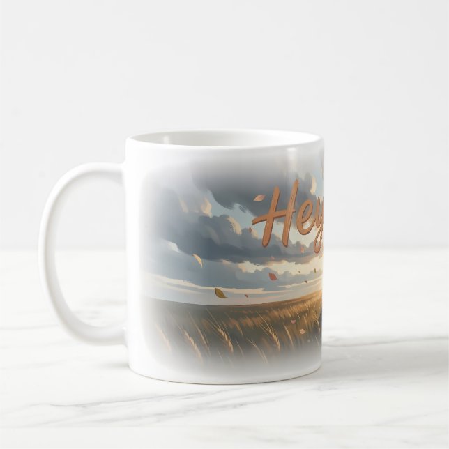 Soft Sunset Love in the Field Mug (Left)