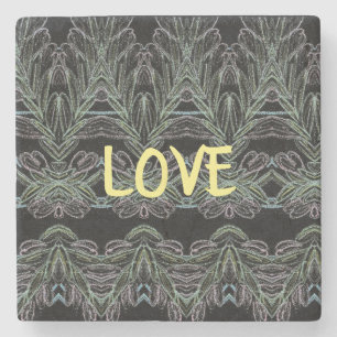 Soft Swirls Love Stone Coaster