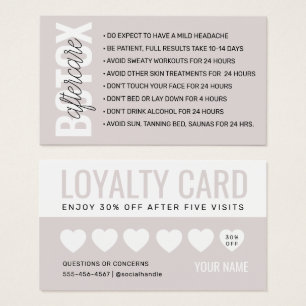 Soft Taupe Botox Loyalty Aftercare Guide