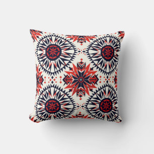 Soft Teal "Cosmic Interlock" Plush Throw Cushion 4