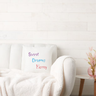 Soft Text Printed Pillow