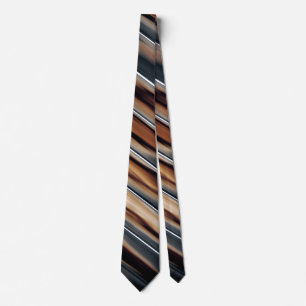 Soft Toned Wood Texture Cool Unique Tie