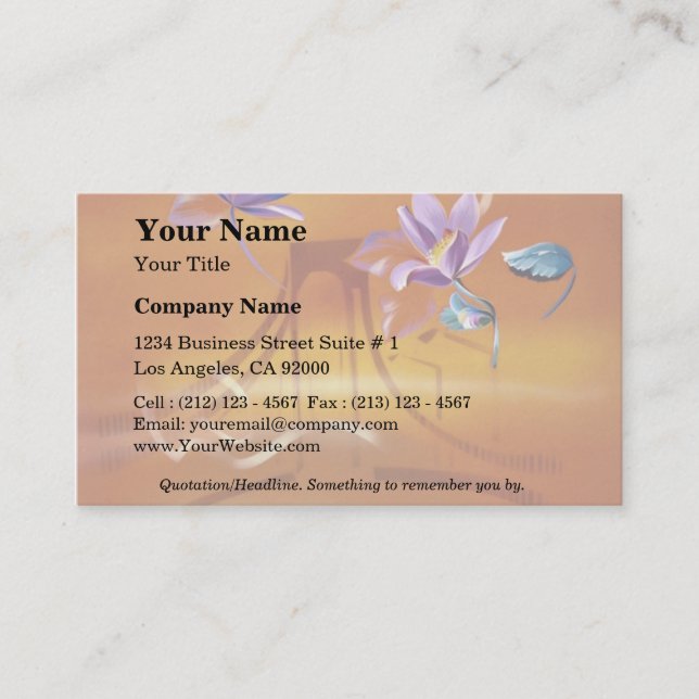 Soft touch business card (Front)