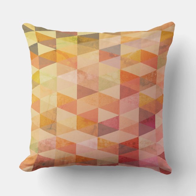Soft Triangle Geometric Pattern Cushion (Front)