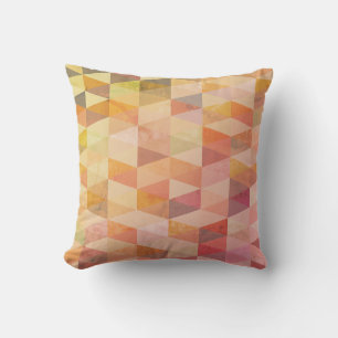Soft Triangle Geometric Pattern Cushion