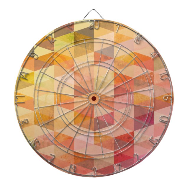 Soft Triangle Geometric Pattern Dartboard (Front)