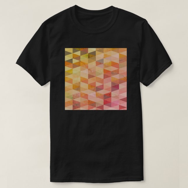 Soft Triangle Geometric Pattern T-Shirt (Design Front)