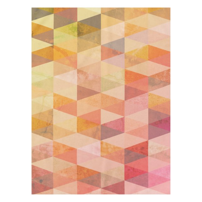 Soft Triangle Geometric Pattern Tablecloth (Front)