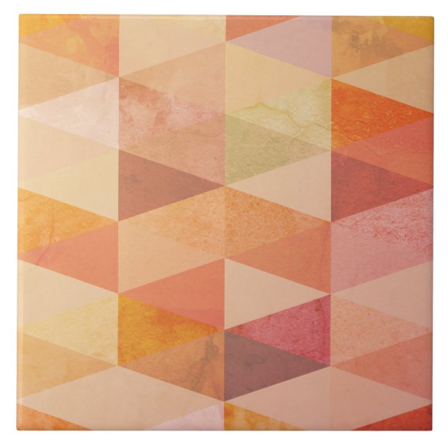 Soft Triangle Geometric Pattern Tile (Front)
