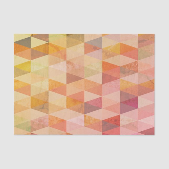 Soft Triangle Geometric Pattern Tissue Paper (Front)