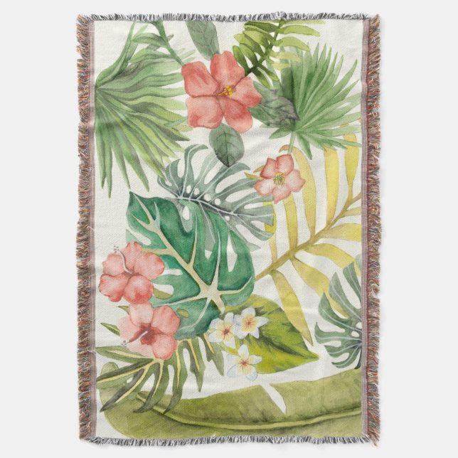 Soft Tropics Throw Blanket (Front Vertical)