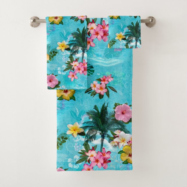 Soft Tropix Bath Towel Set (Insitu)