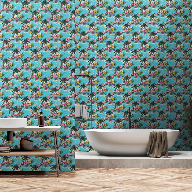 Soft Tropix Wallpaper (Bathroom)