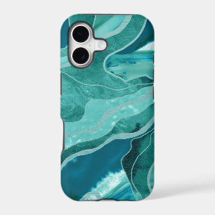Soft Turquoise Teal Marble Agate Glam #1 #decor