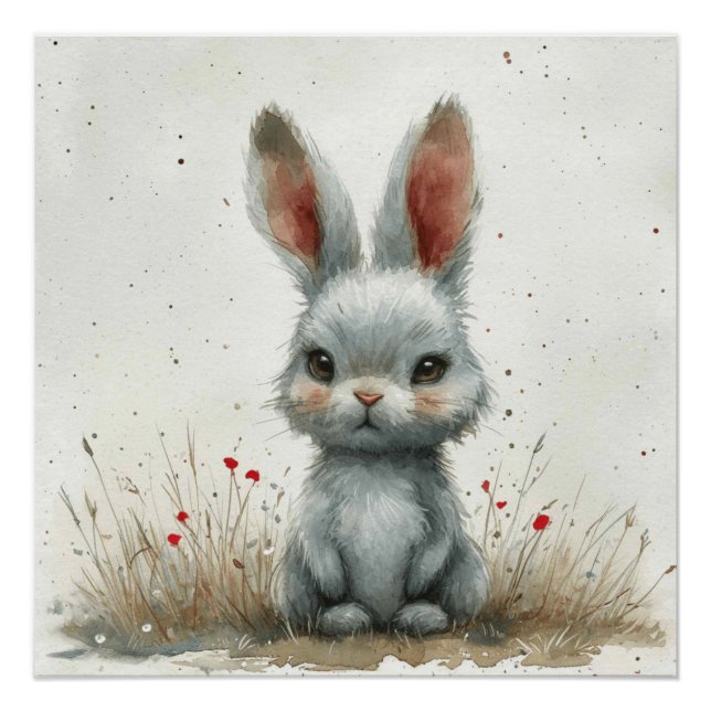 Soft Velvet Lop: A Bit of Whimsy Bunny Poster (Front)
