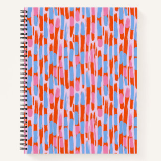 Soft vertical watercolour lines notebook