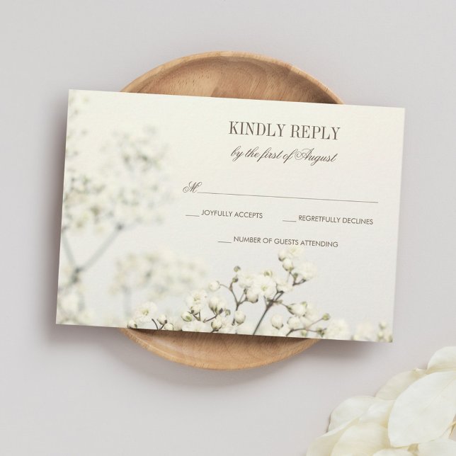 Soft Vintage Baby's Breath Wedding RSVP (Creator Uploaded)