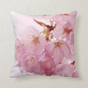 Soft Vintage Cherry Blossoms Cushion