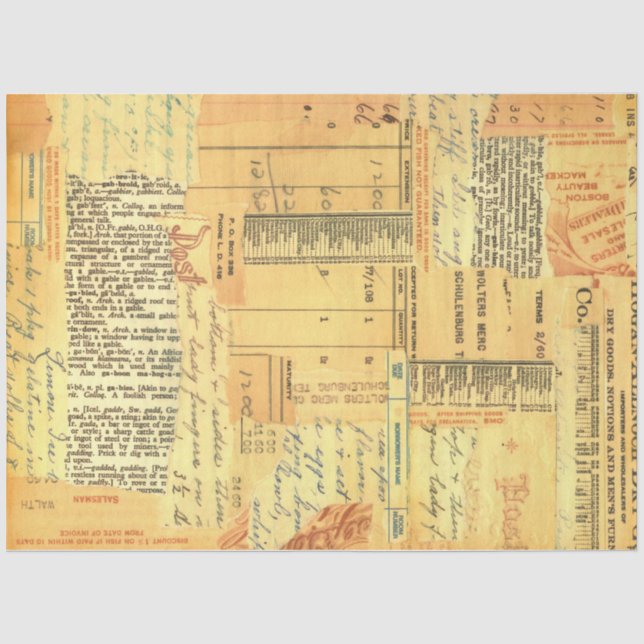Soft Vintage Texture Tissue Paper (Front)