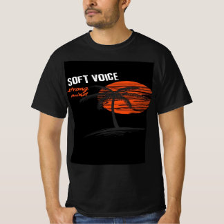 Soft Voice sunset Silhouette Tee – Minimal