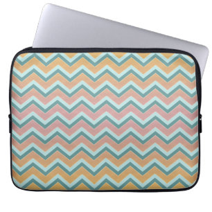 Soft Warm Colours ZigZag Laptop Sleeve