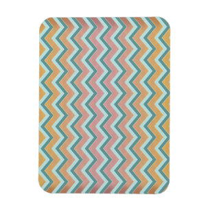 Soft Warm Colours ZigZag Magnet