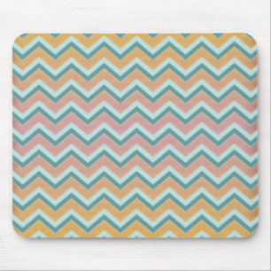 Soft Warm Colours ZigZag Mouse Mat