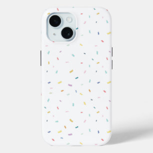 Soft Watercolor Confetti Pattern iPhone 15 Case