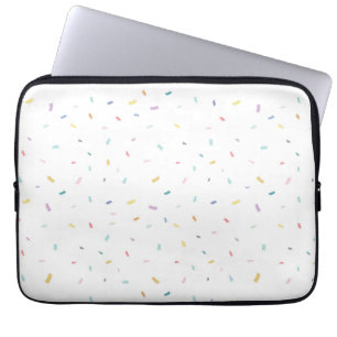 Soft Watercolor Confetti Pattern Laptop Sleeve