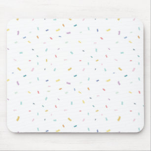 Soft Watercolor Confetti Pattern Mouse Mat