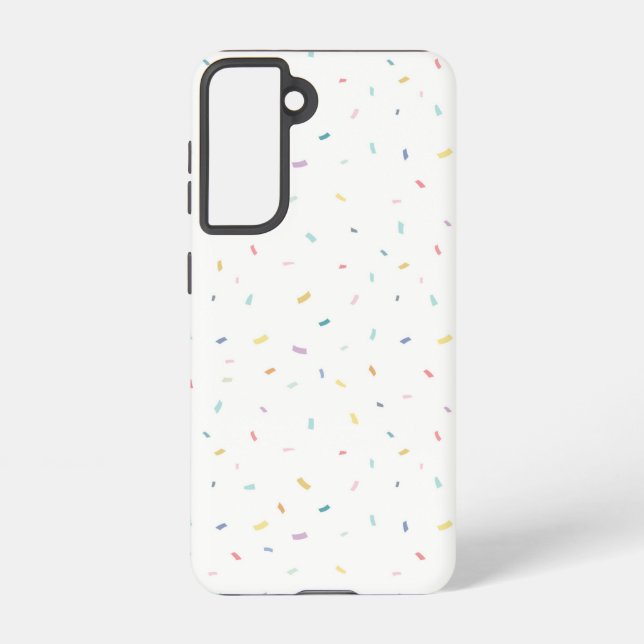 Soft Watercolor Confetti Pattern Samsung Galaxy S21 Case (Back)