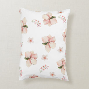 Soft Watercolor Floral Seamless Pattern Decorative Cushion