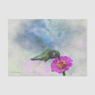 Soft Watercolor Humming Bird Tissue Paper