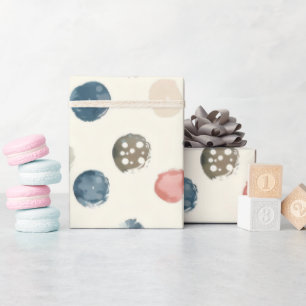 Soft Watercolor Polka Dots Wrapping Paper