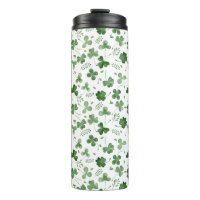 Soft Watercolor Shamrock Pattern