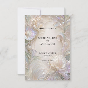 Soft Watercolour Botanical Wedding Save The Date